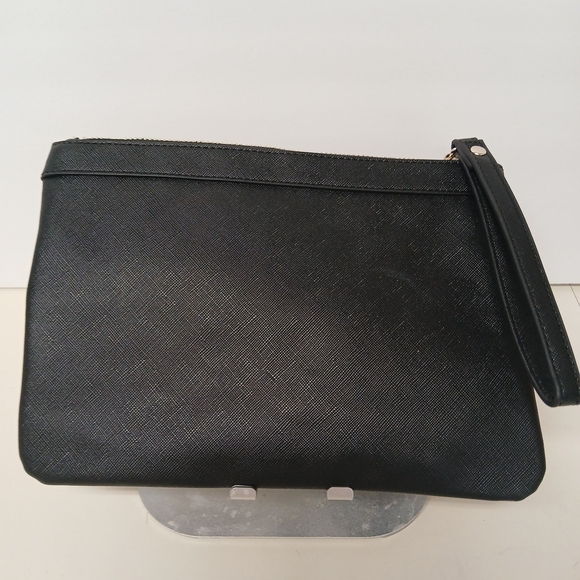 White House Black Market Black Clutch with Sunflower Design - Picture 2 of 5